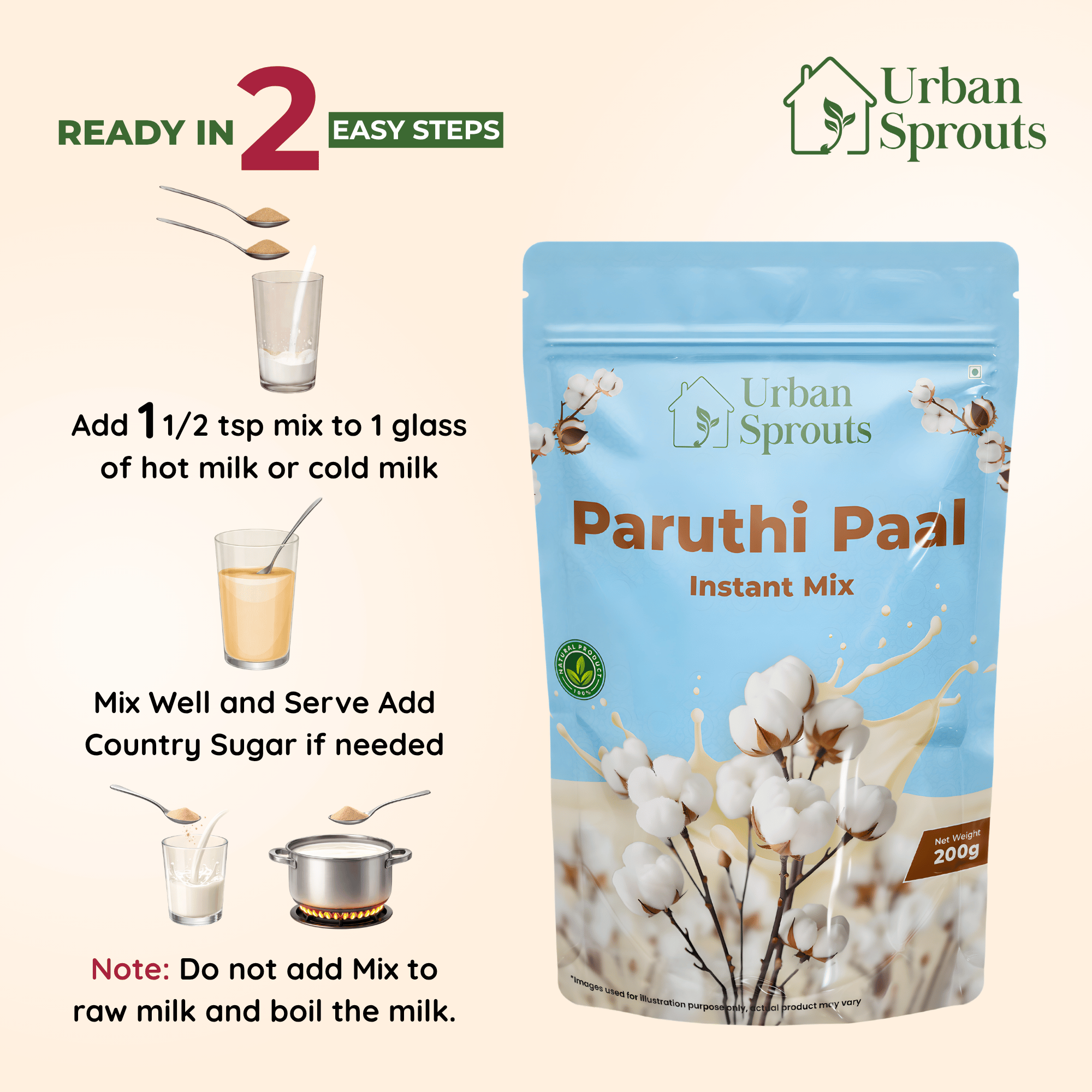 Paruthi Paal Mix – Traditional Wellness Drink for Kids & Adults