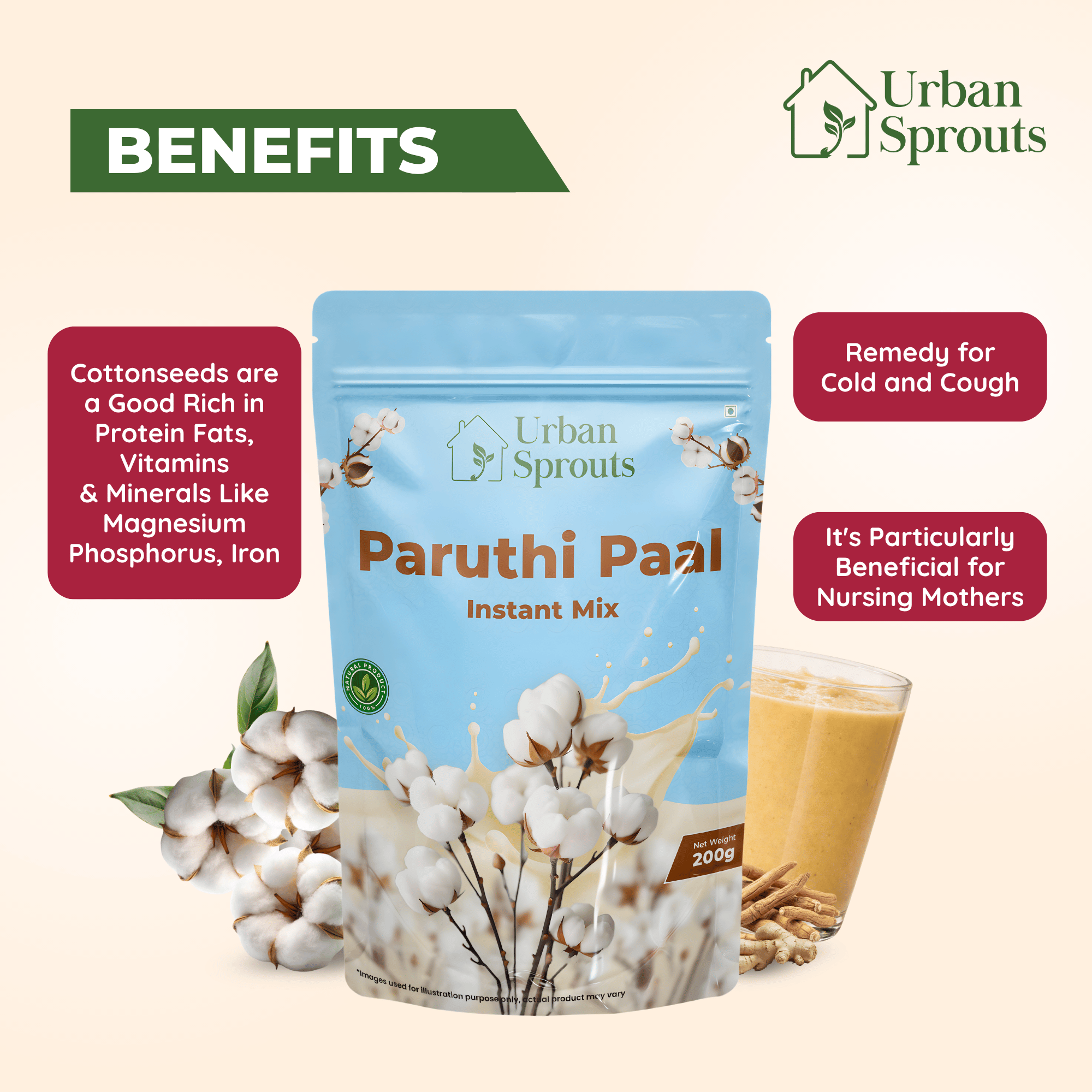 Paruthi Paal Mix – Traditional Wellness Drink for Kids & Adults