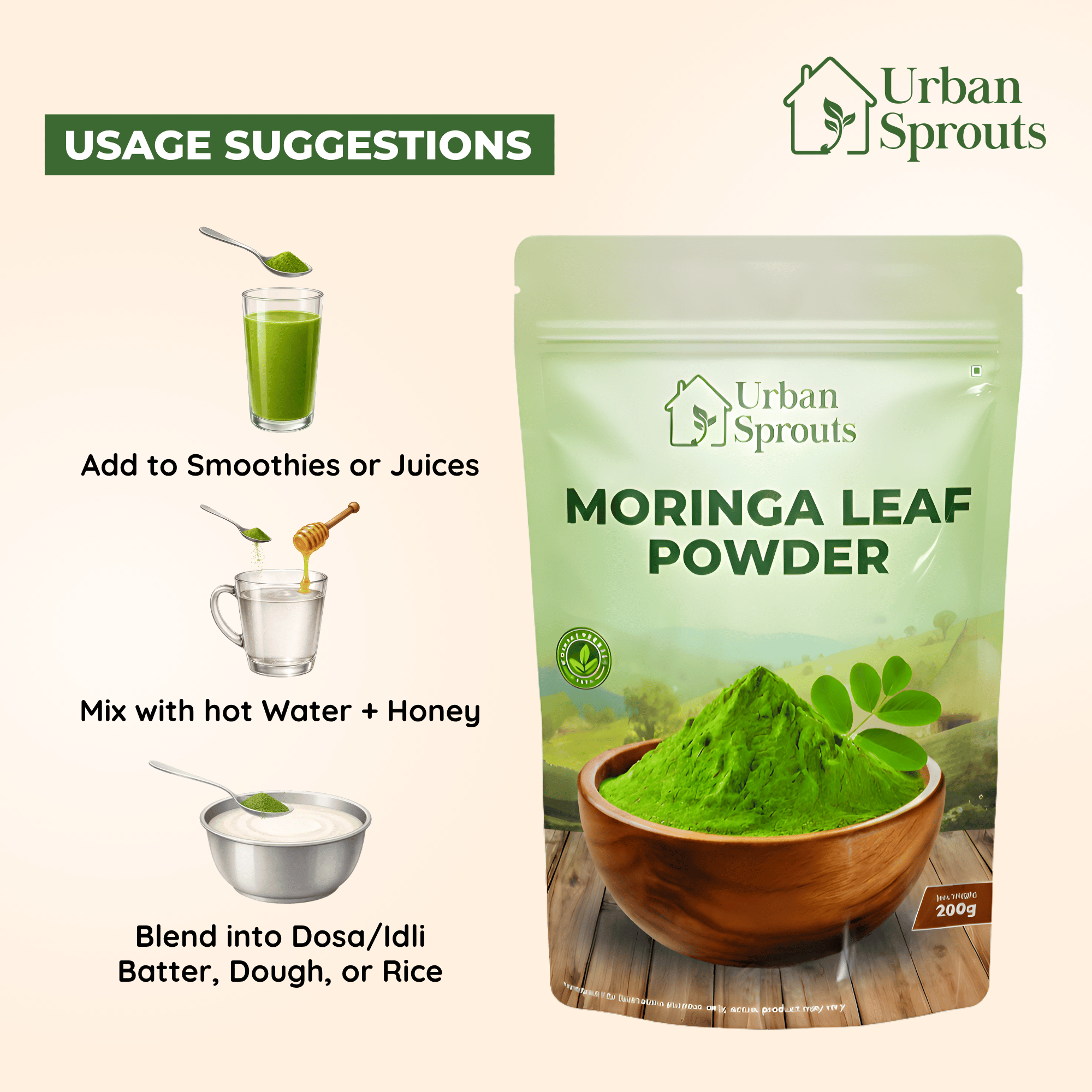 Pure Moringa Powder – Natural Daily Superfood