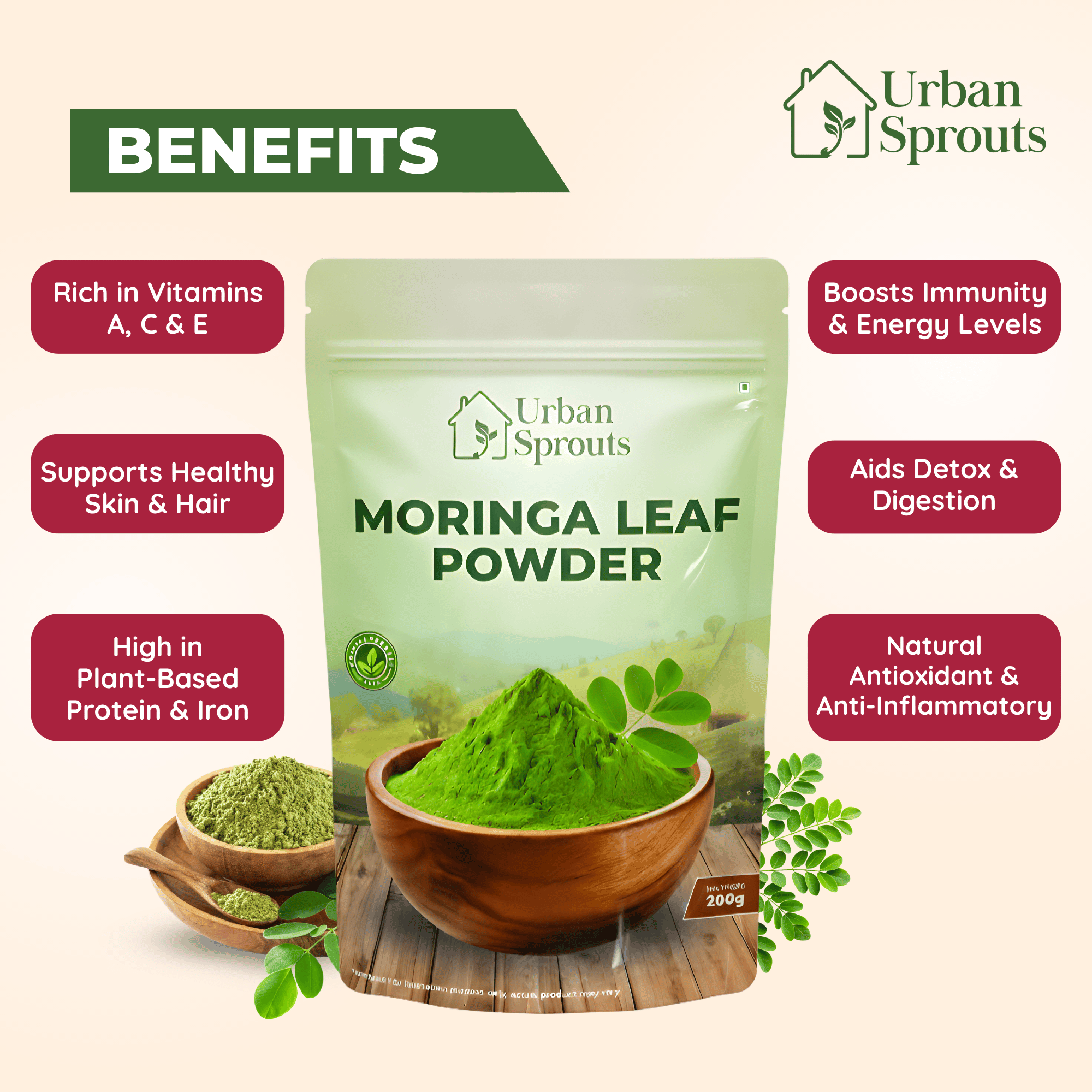 Pure Moringa Powder – Natural Daily Superfood