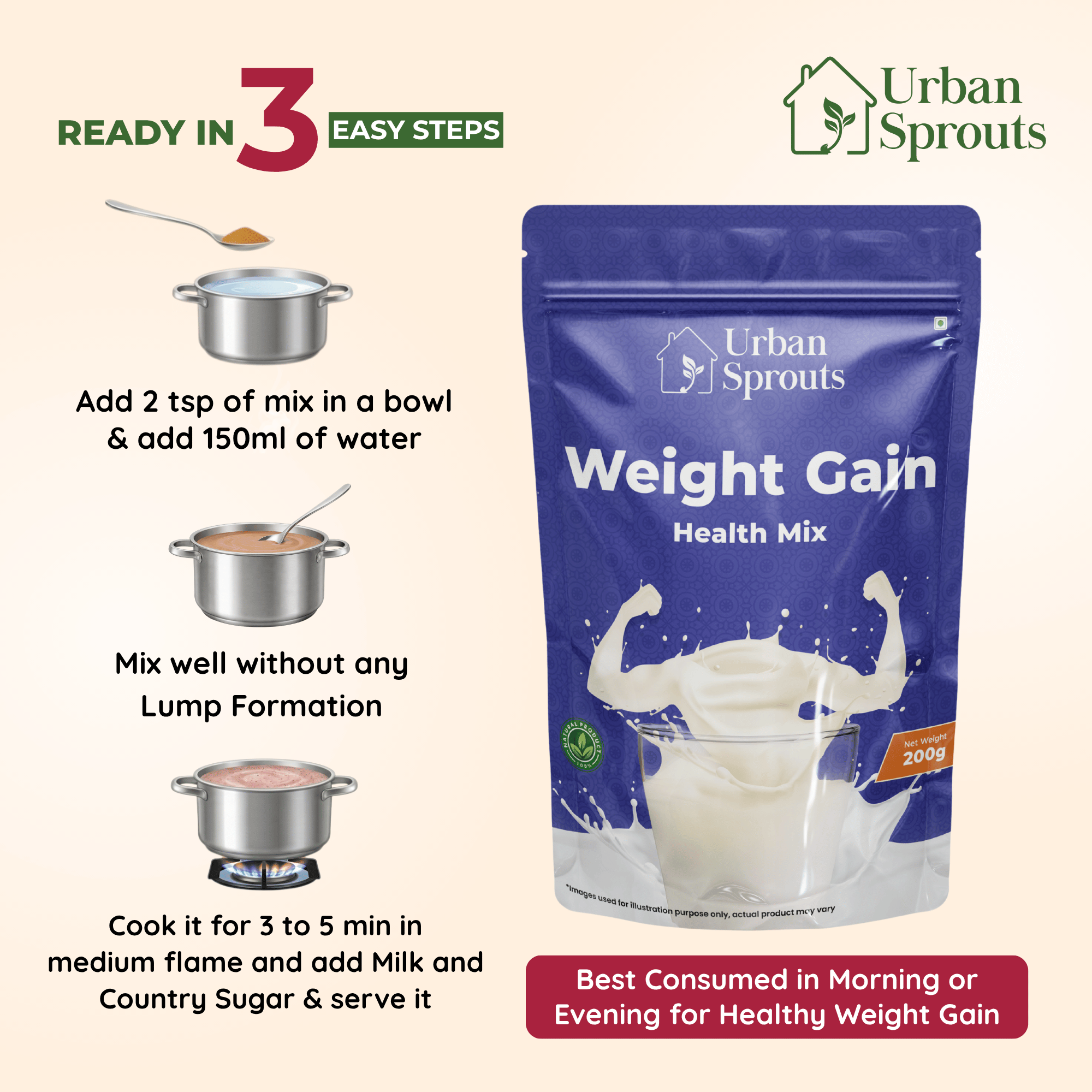 Weight Gain Health Mix – Nourishing Blend for Kids & Adults
