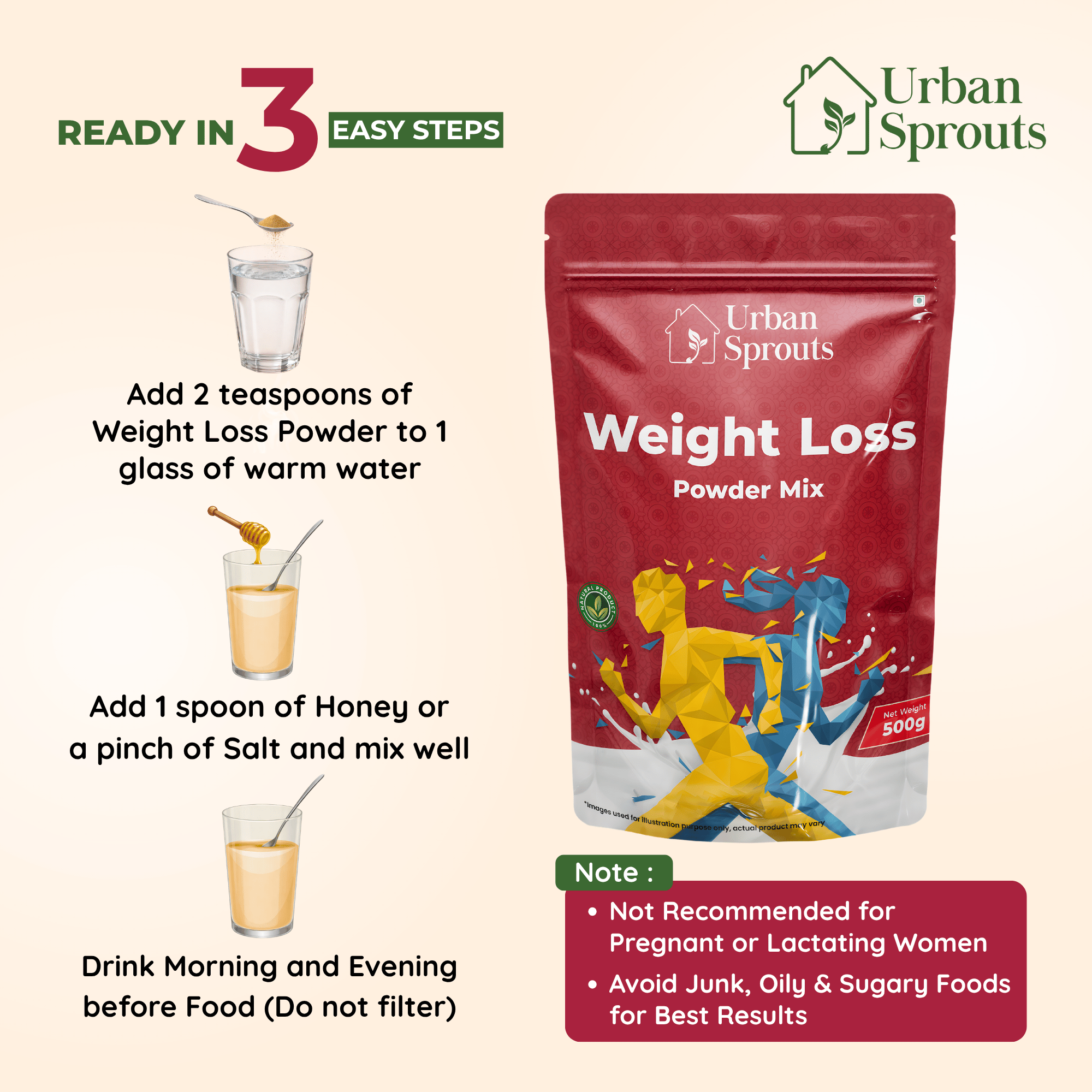 Weight Loss Powder Mix – Natural Health Support for Adults