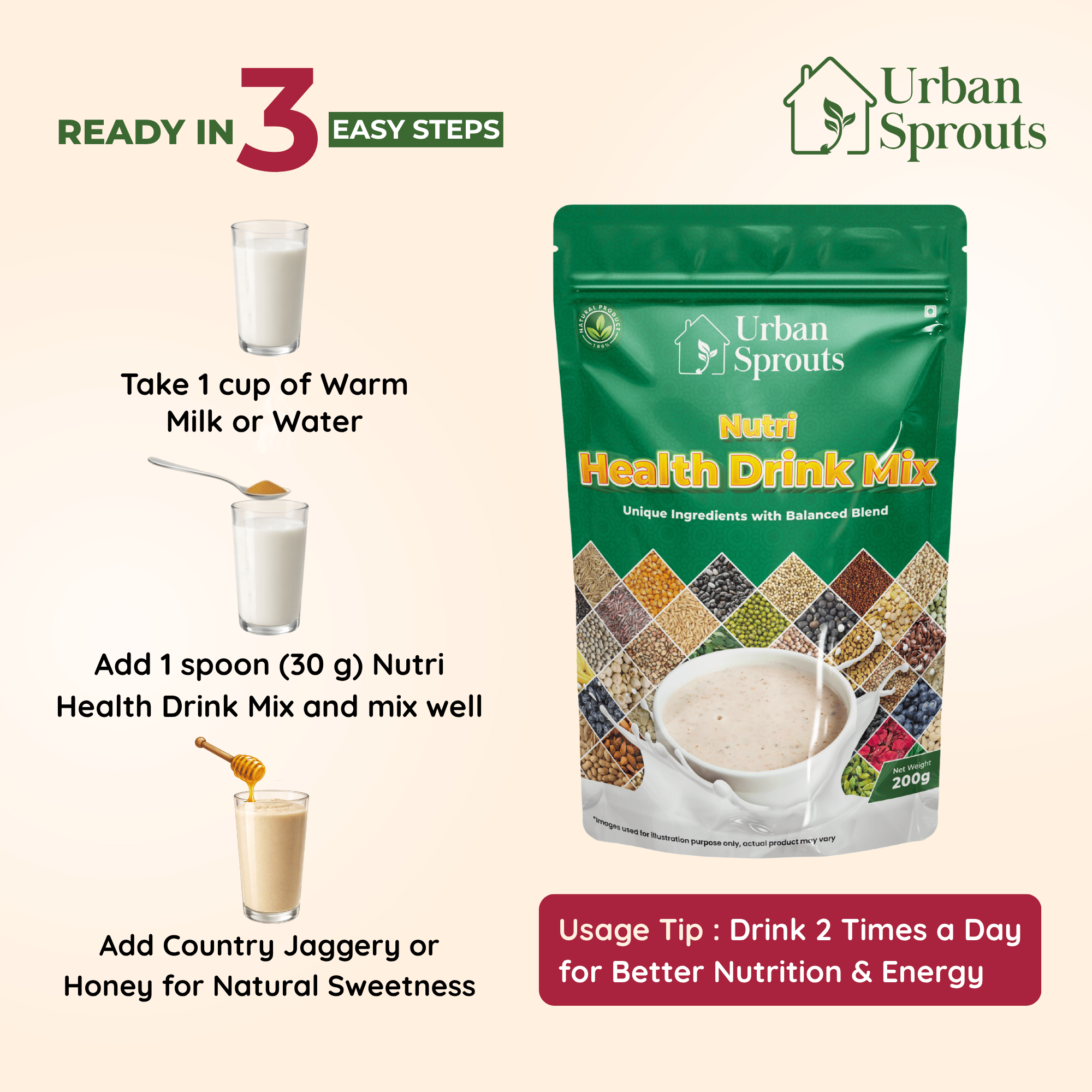 Nutri Health Drink Mix – Wholesome Multigrain Power Blend