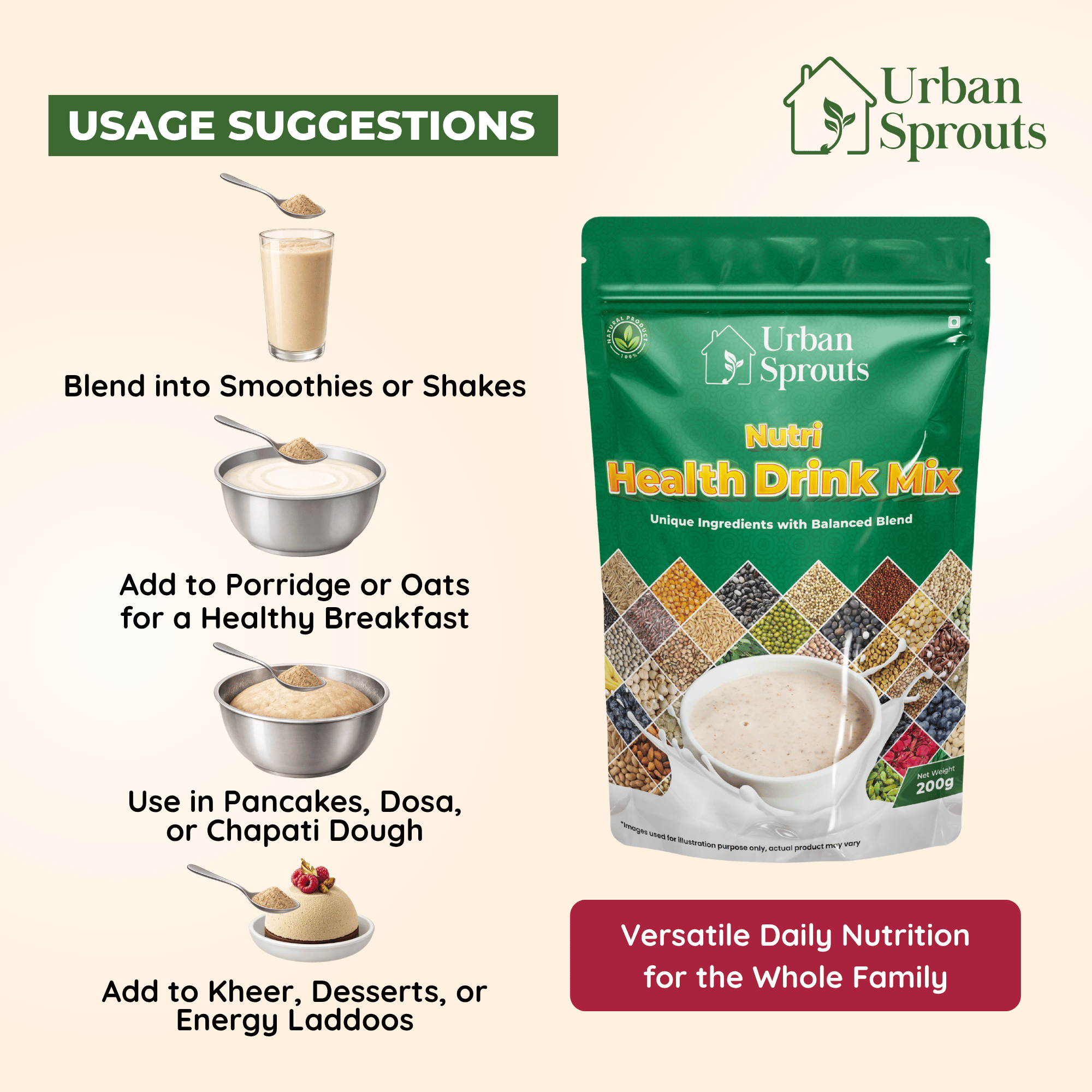 Nutri Health Drink Mix – Wholesome Multigrain Power Blend