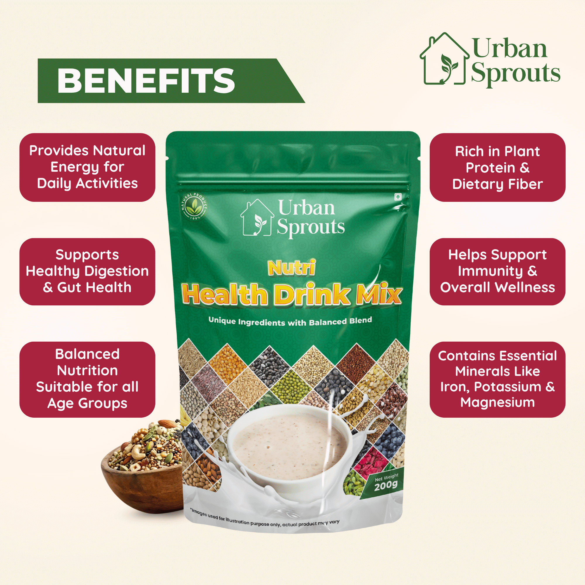 Nutri Health Drink Mix – Wholesome Multigrain Power Blend