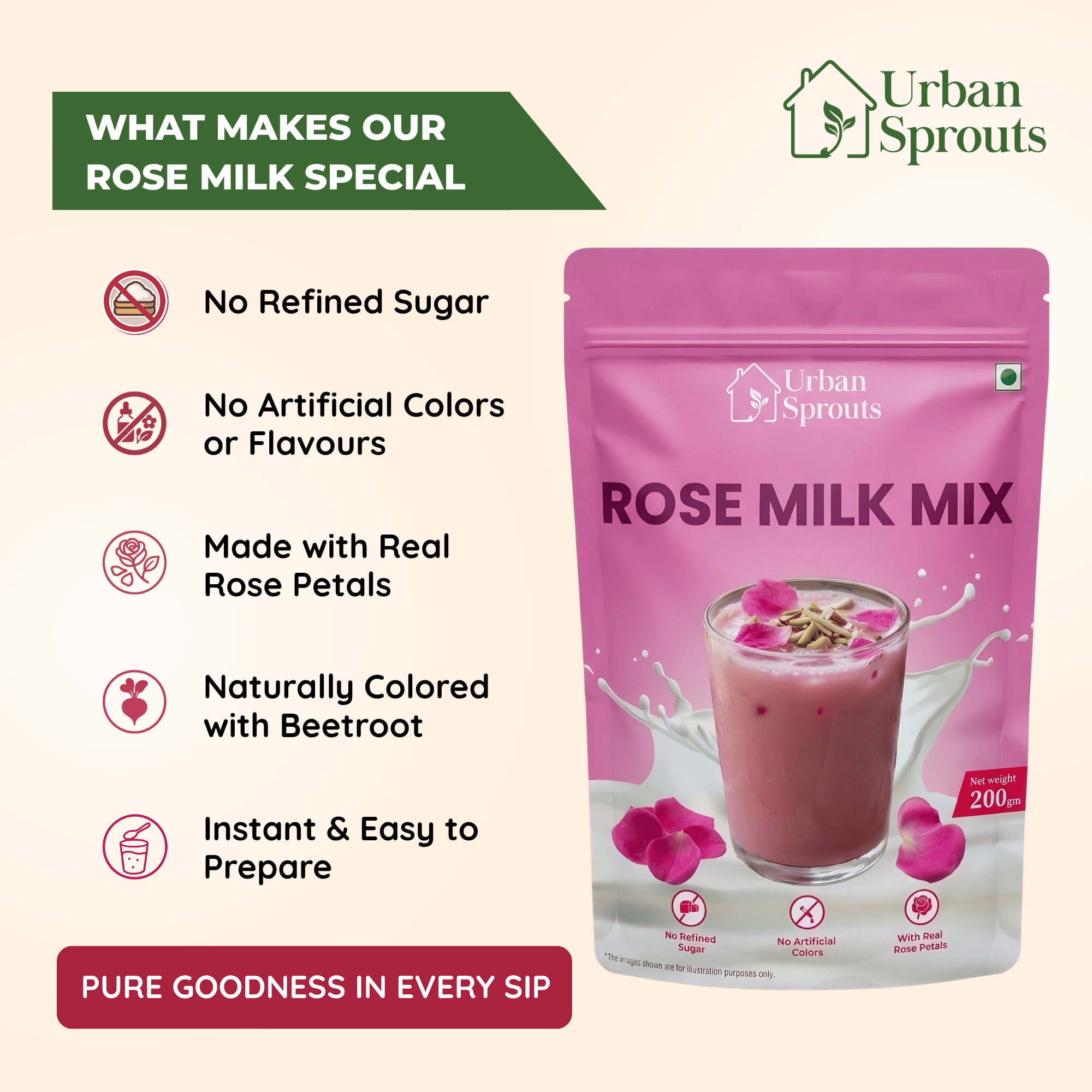 Rose Milk Mix – Naturally Refreshing Rose Delight for All Ages