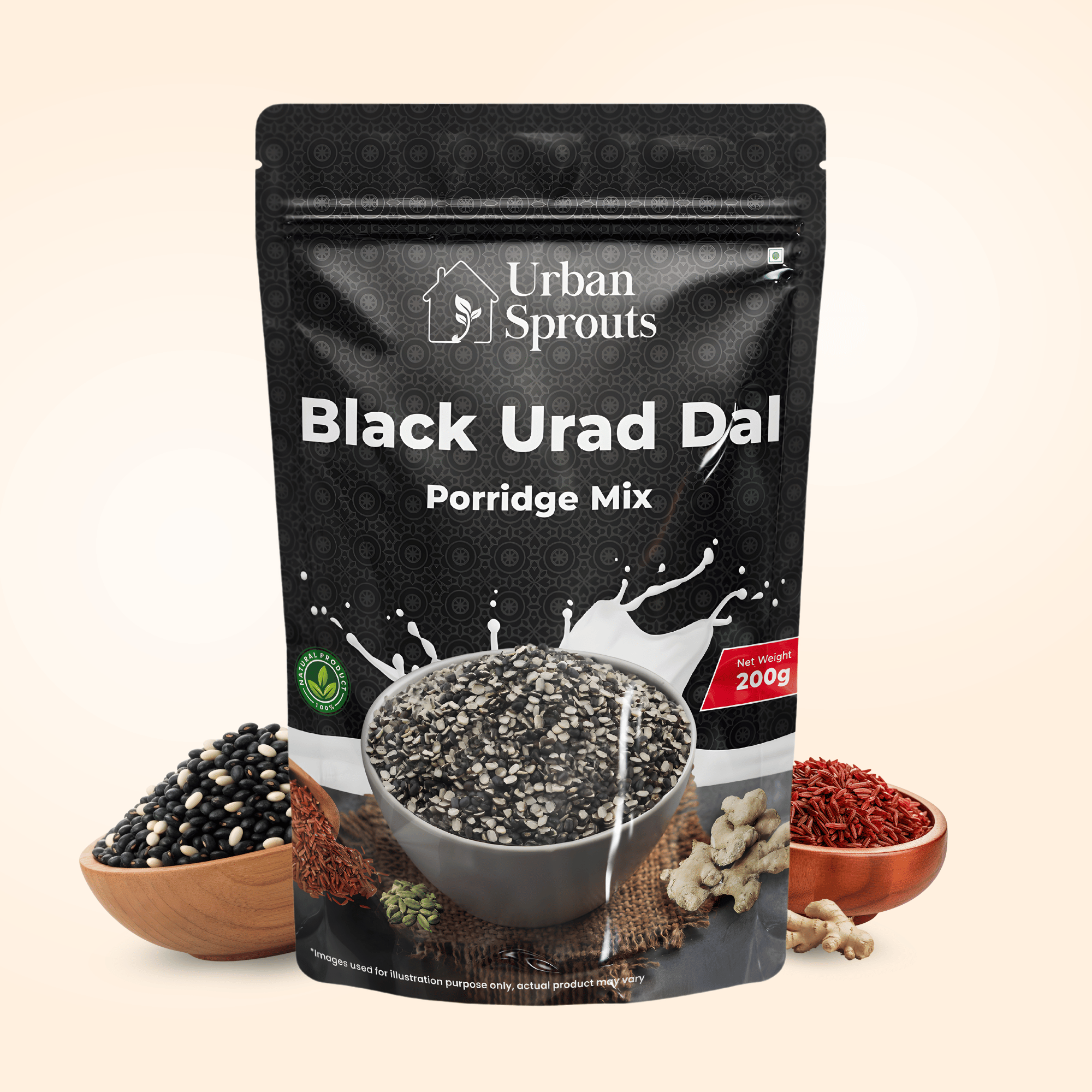 Black Urad Dal Porridge Mix – Traditional Strength Drink
