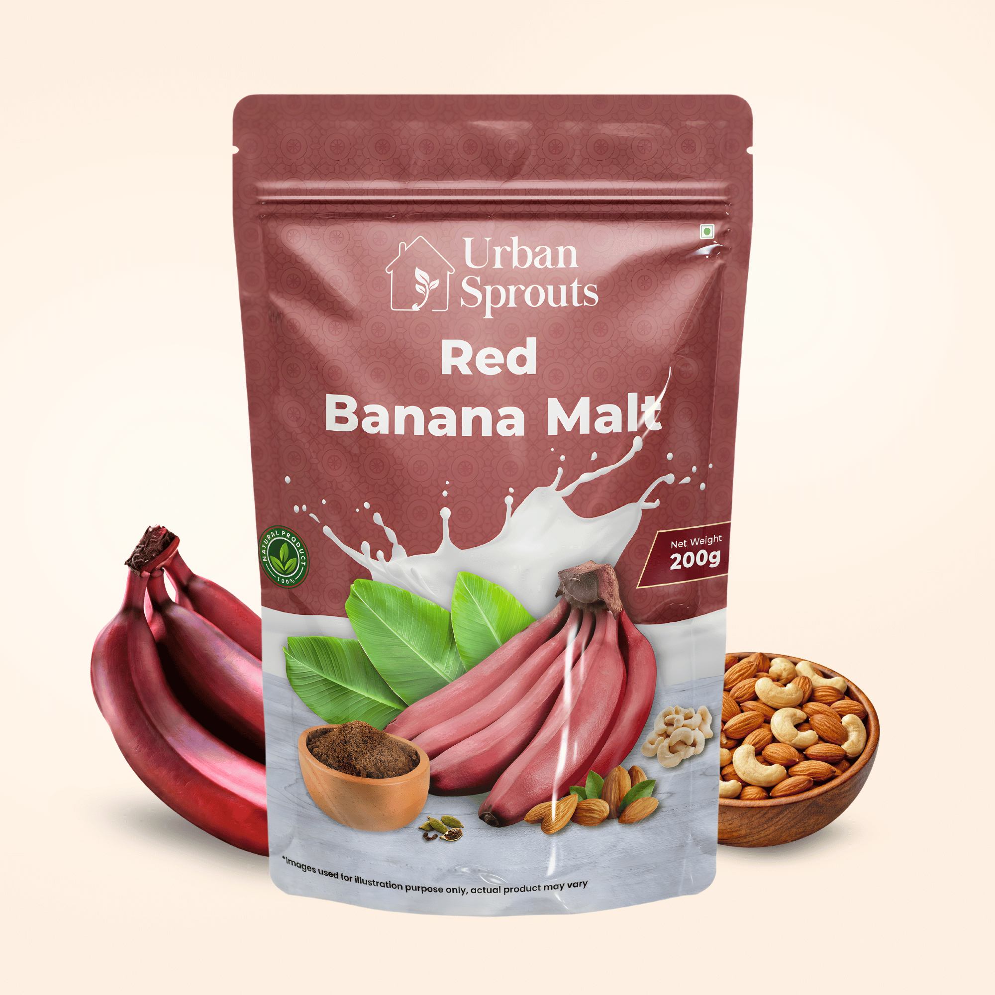 Red Banana Malt – Natural Health Drink for Kids & Adults